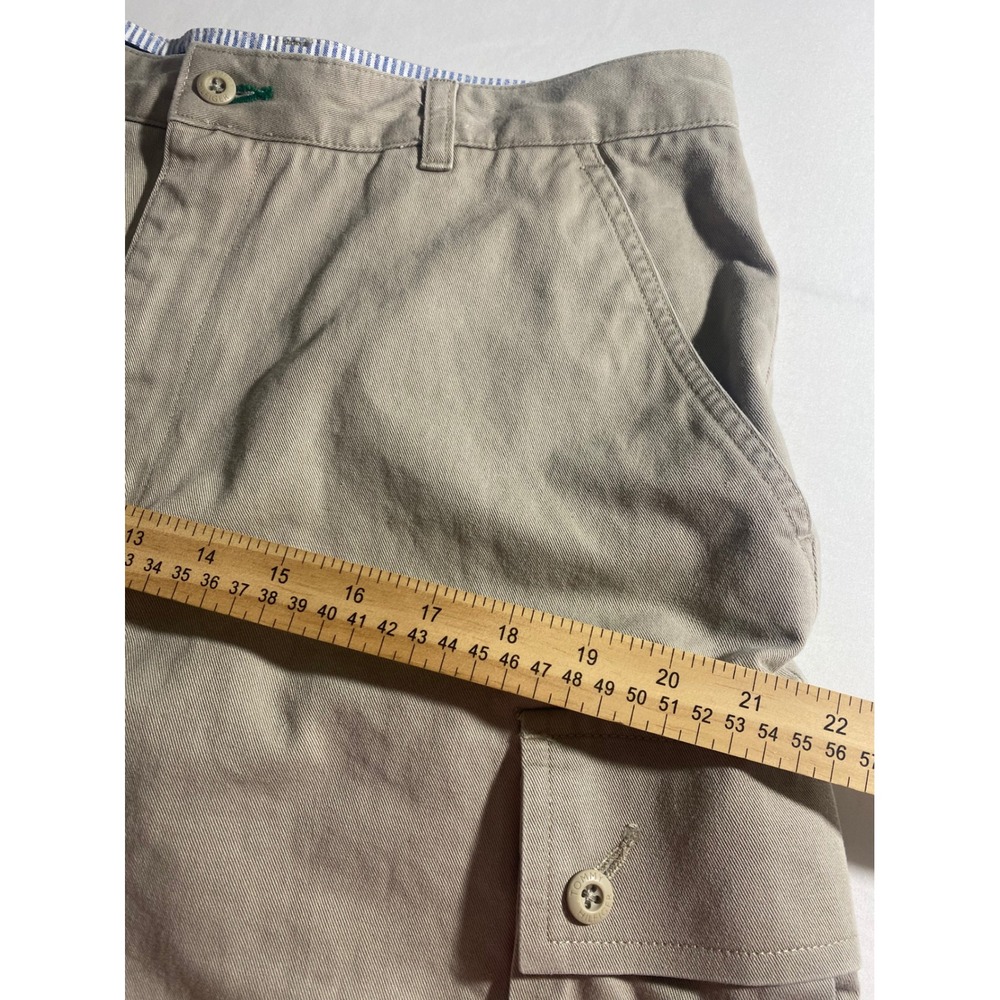 Tommy Hilfiger Cargo Shorts Mens 36 Tan Excellent Cotton Twill Casual Classic - Picture 4 of 10